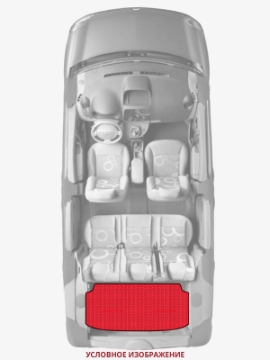 ЭВА коврики «Queen Lux» багажник для Volkswagen Polo Hatchback